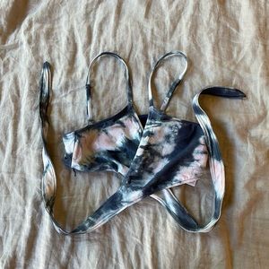 Billabong tie dye cross bikini top